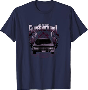 Supernatural Metallicar Join The Hunt T-Shirt - T-Shirt | Navy