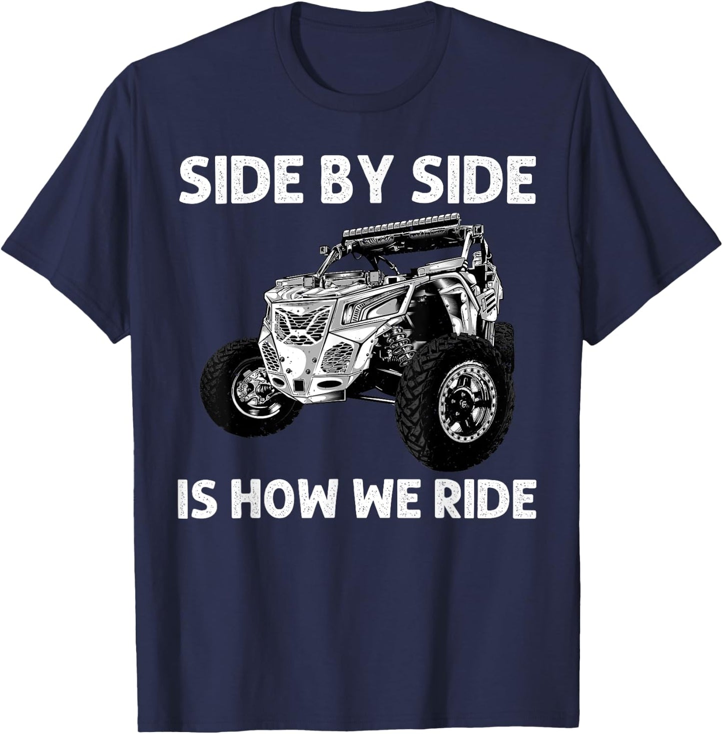 Funny SxS Design Women Offroading UTV Side By Side T-Shirt - T-Shirt | Navy