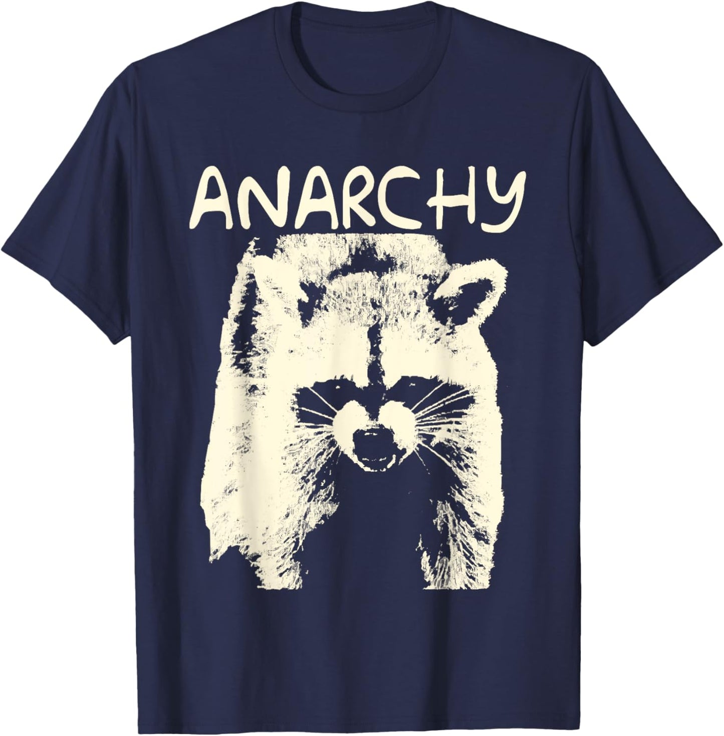 In A Situation Trash Raccoon Animals Anarchy T-Shirt - T-Shirt | Navy