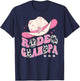 Rodeo Grandpa Pink CowGirl 1St Birthday Family Matching T-Shirt - T-Shirt | Navy