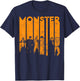 Universal Monsters Letter Group Shot T-Shirt - T-Shirt | Navy