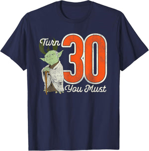 Star Wars Yoda 30th Birthday T-Shirt - T-Shirt | Navy