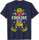 Cooking Elf Matching Family Group Christmas Party T-Shirt - T-Shirt | Navy