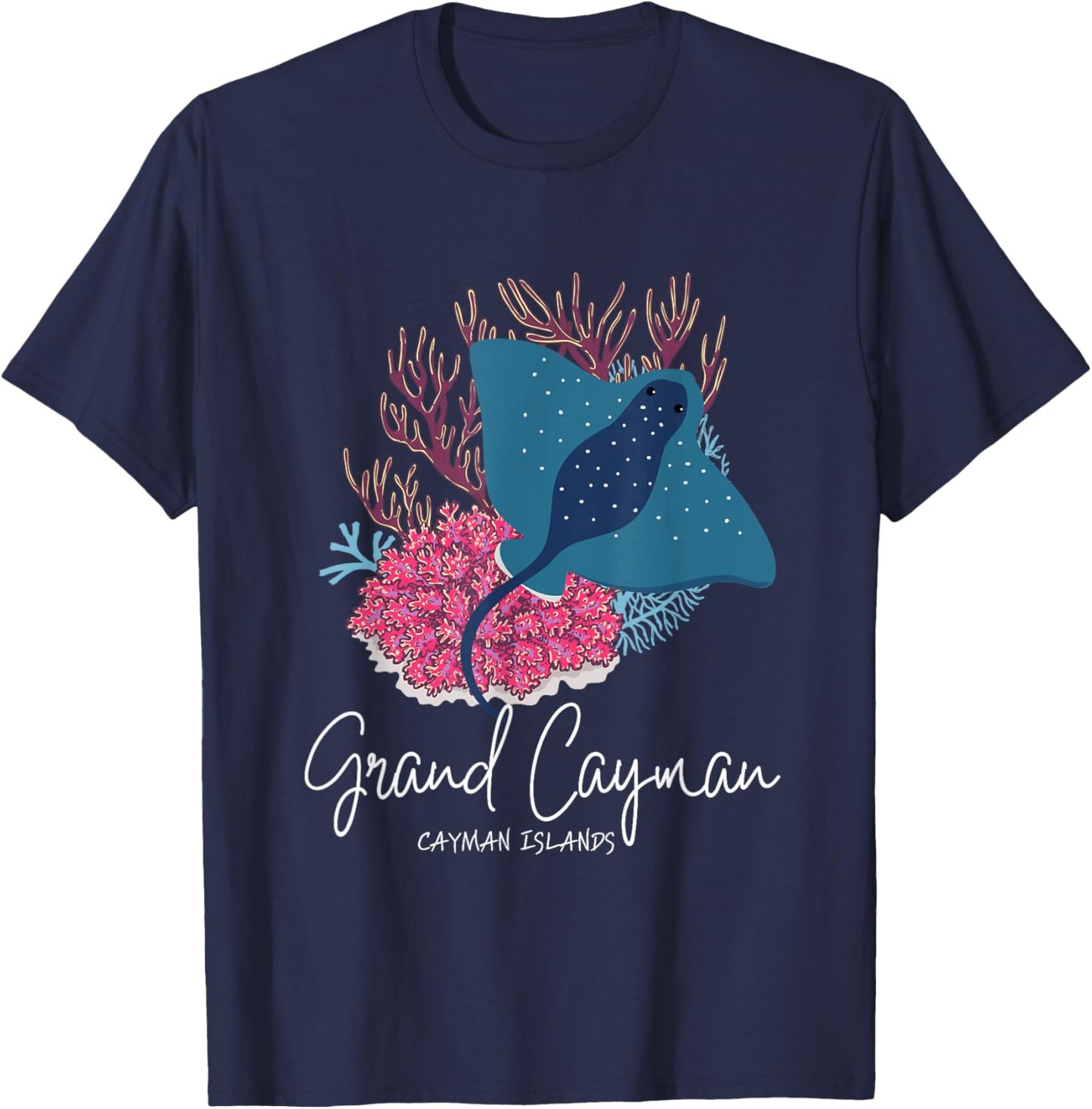 Stingray Grand Cayman T-Shirt - T-Shirt | Navy