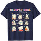 OT Occupational Therapy Halloween Retro Ghost OT Halloween T-Shirt - T-Shirt | Navy