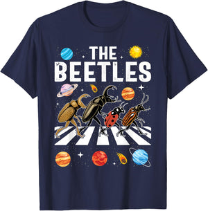 The Beetles - Entomology Insect Bug Collector Entomologist T-Shirt - T-Shirt | Navy