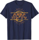 Official AC/DC High Voltage Logo Distressed Vintage Band T-Shirt - T-Shirt | Navy