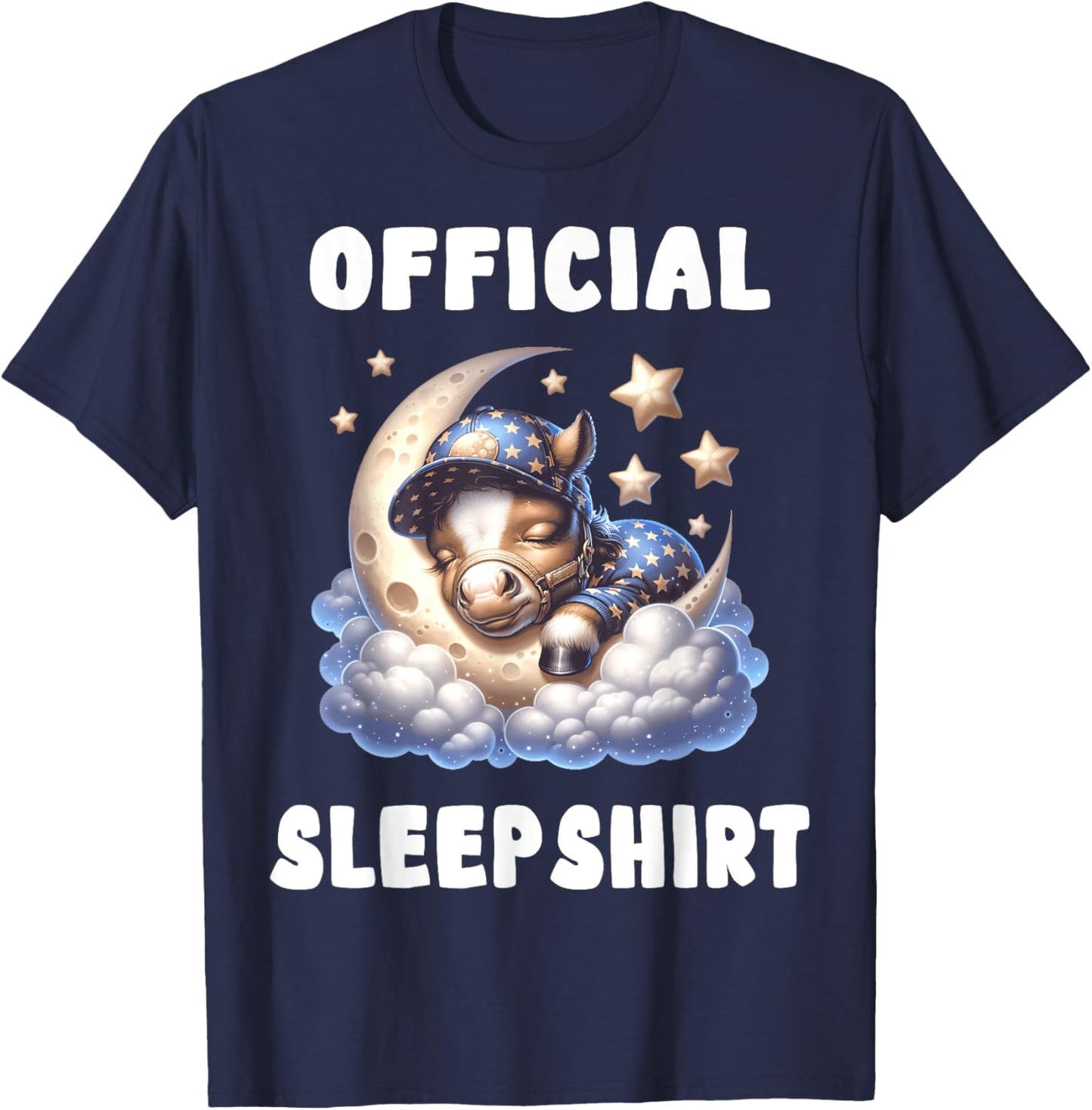 Horse - Official Sleepshirt Pajamas Nightgown T-Shirt - T-Shirt | Navy