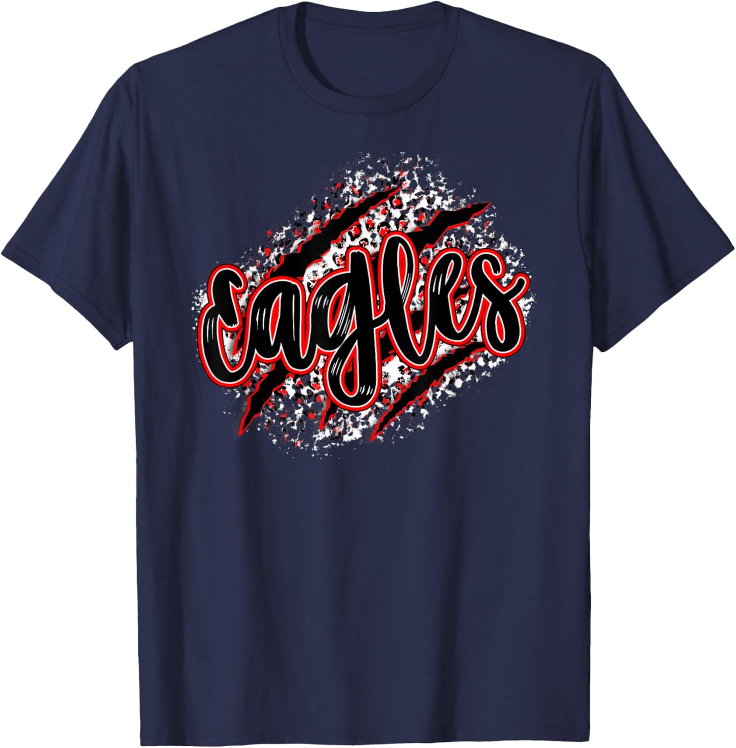 Mascot Sports School Spirit Eagles Back to School Shirt T-Shirt - T-Shirt | Navy