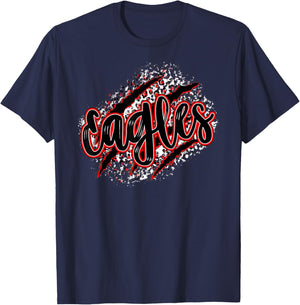 Mascot Sports School Spirit Eagles Back to School Shirt T-Shirt - T-Shirt | Navy