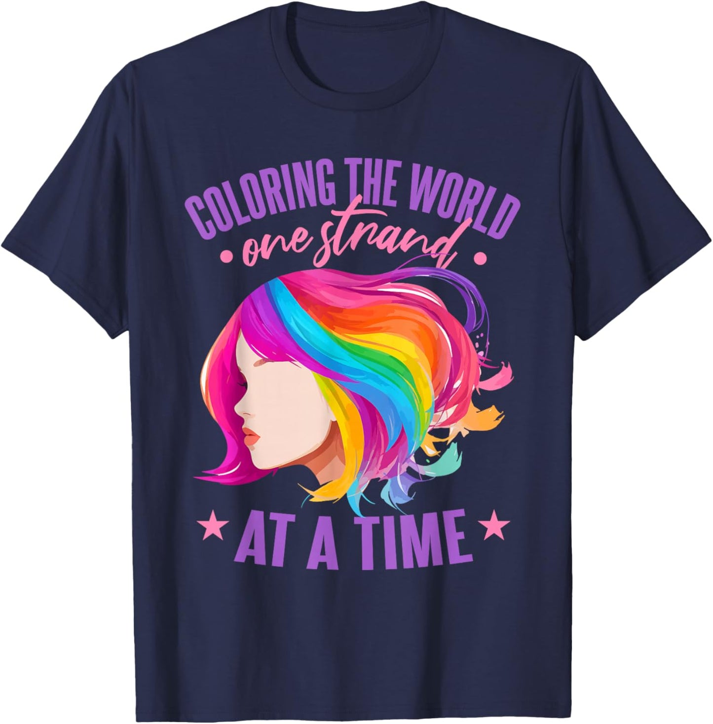 Cosmetology Hair Stylist T-Shirt - T-Shirt | Navy