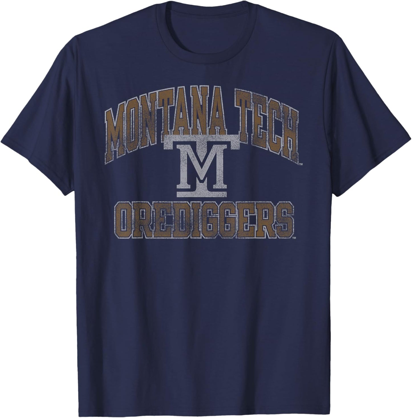 Montana Tech Orediggers Vintage Worn Green T-Shirt - T-Shirt | Navy