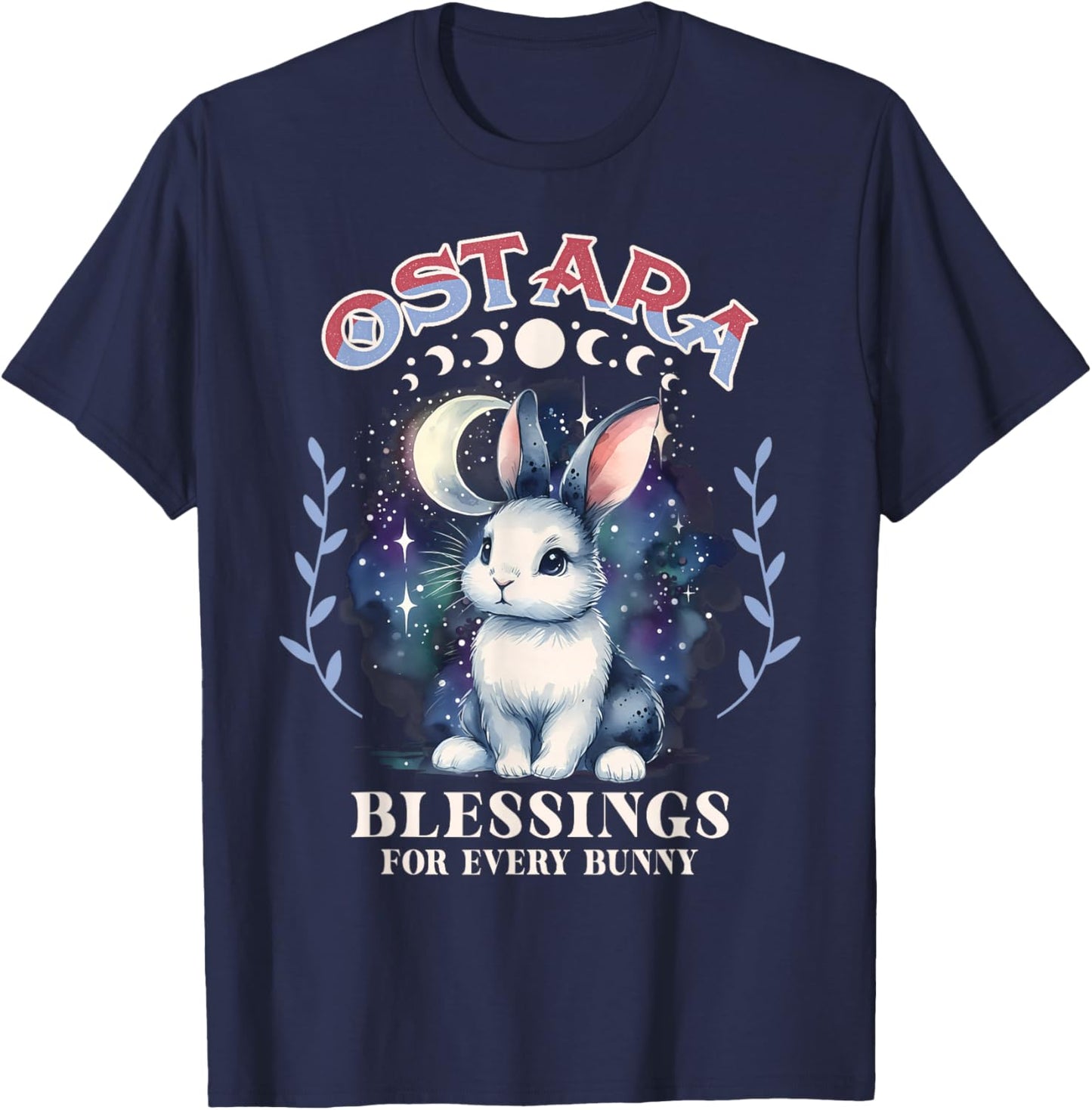 Ostara Spring Festival Ostara Blessings For Every Bunny T-Shirt - T-Shirt | Navy