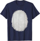 White Belly Costume DIY Cosplay Panda Bear Cat Skunk Deer T-Shirt - T-Shirt | Navy