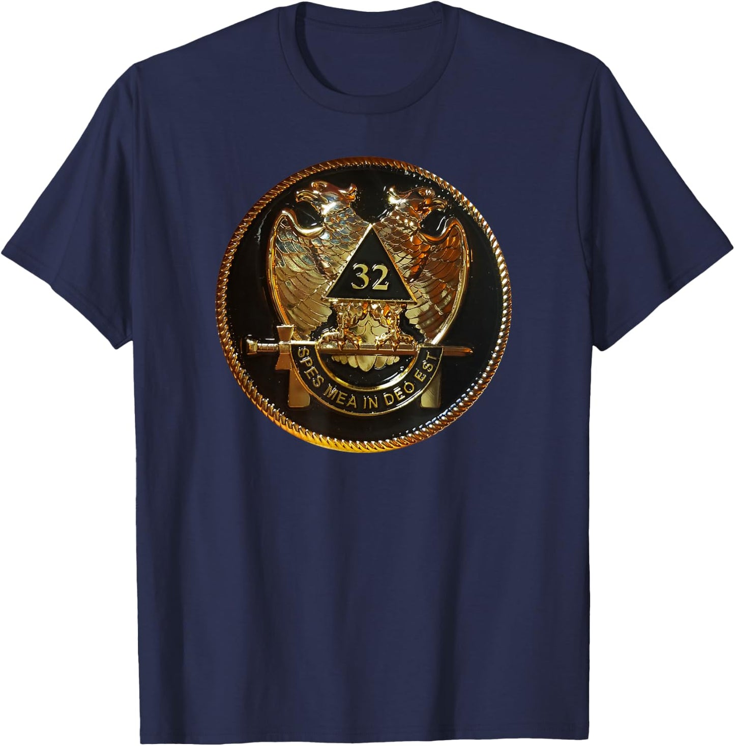 Freemason Masonic Scottish Rite 32nd Degree shirt T-Shirt - T-Shirt | Navy