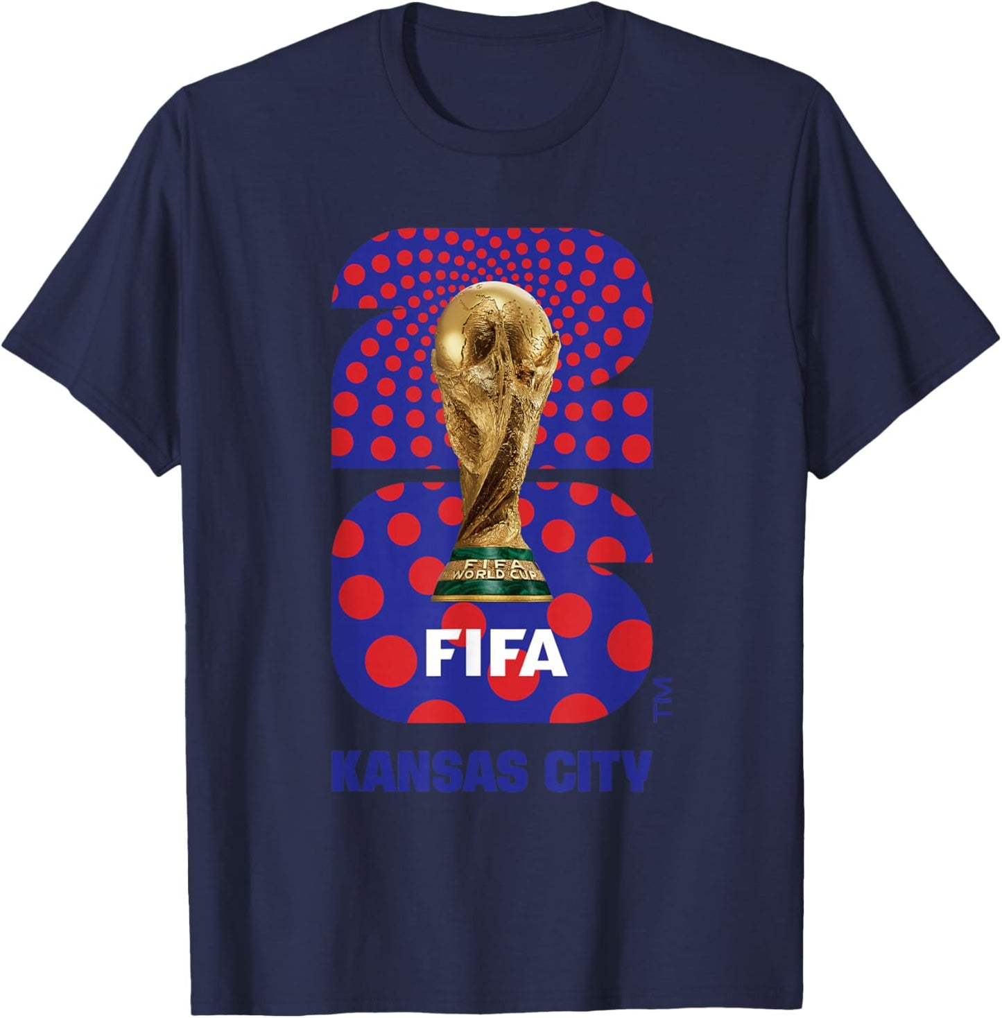 FIFA World CUP26 Kansas City Trophy Color T-Shirt - T-Shirt | Navy