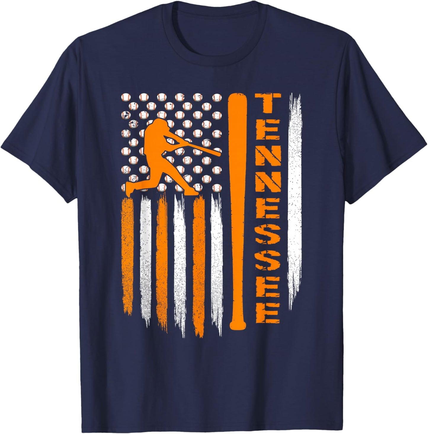 Vintage Tennessee USA Flag. T-Shirt - T-Shirt | Navy