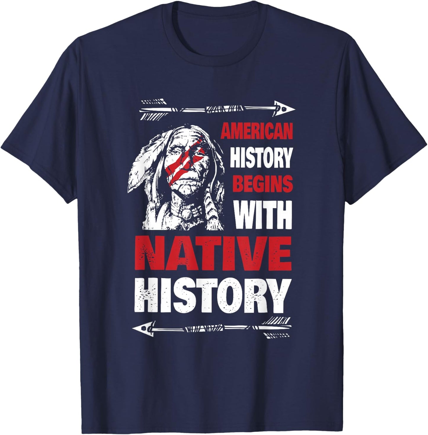 History Native American T-Shirt - T-Shirt | Navy