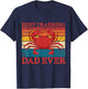 Best Crabbing Dad Ever Retro Father's Day Gift Crab Fishing T-Shirt - T-Shirt | Navy