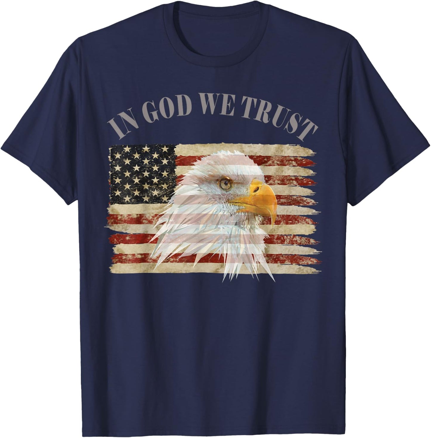 In God We Trust American Respect T-Shirt - T-Shirt | Navy