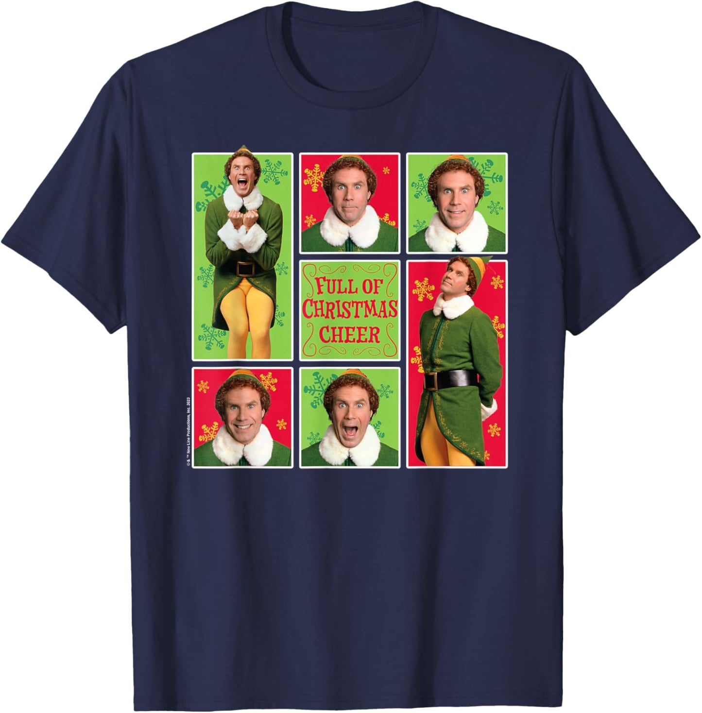 Elf - Full Of Christmas Cheer T-Shirt - T-Shirt | Navy