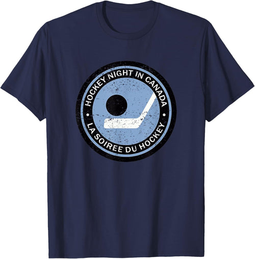 Vintage Retro Hockey Night in Canada Hockey Player Team