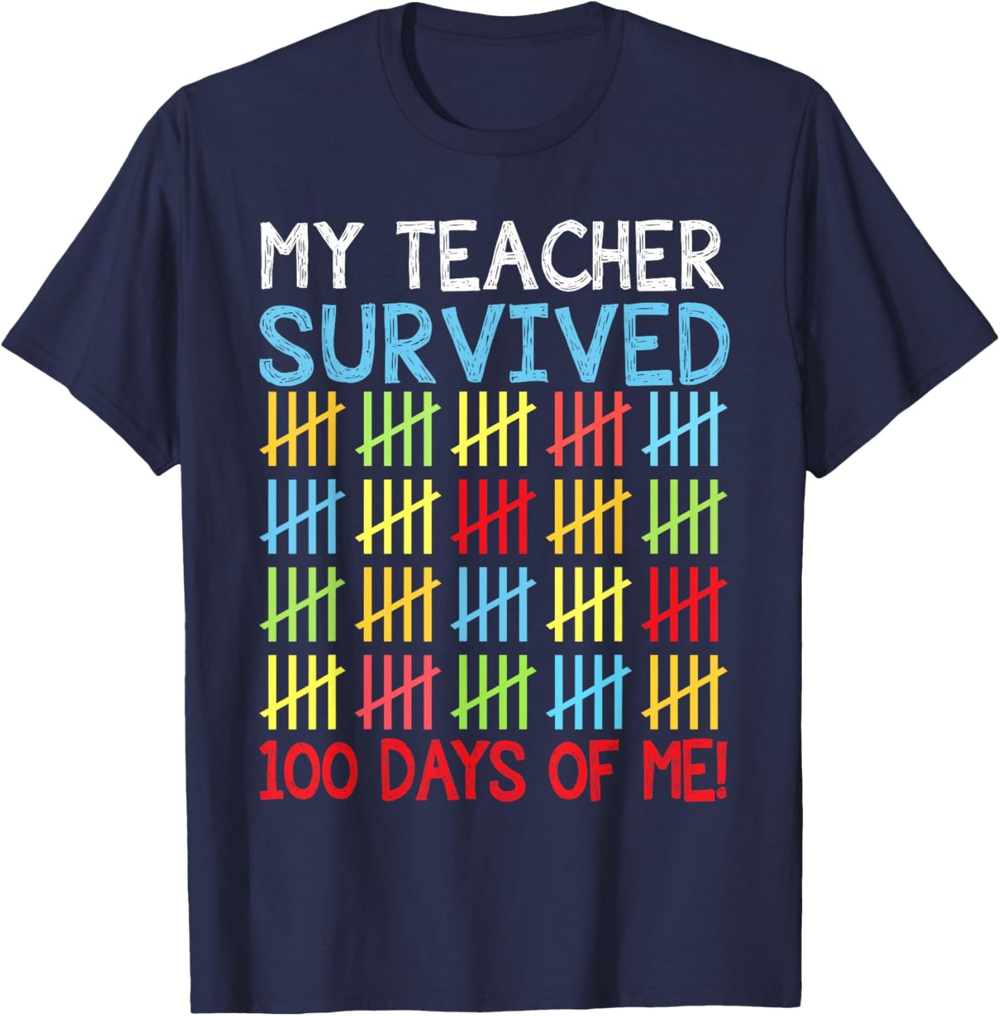 100 Days of School Kids Boys 100th Day of School Costume T-Shirt - T-Shirt | Navy