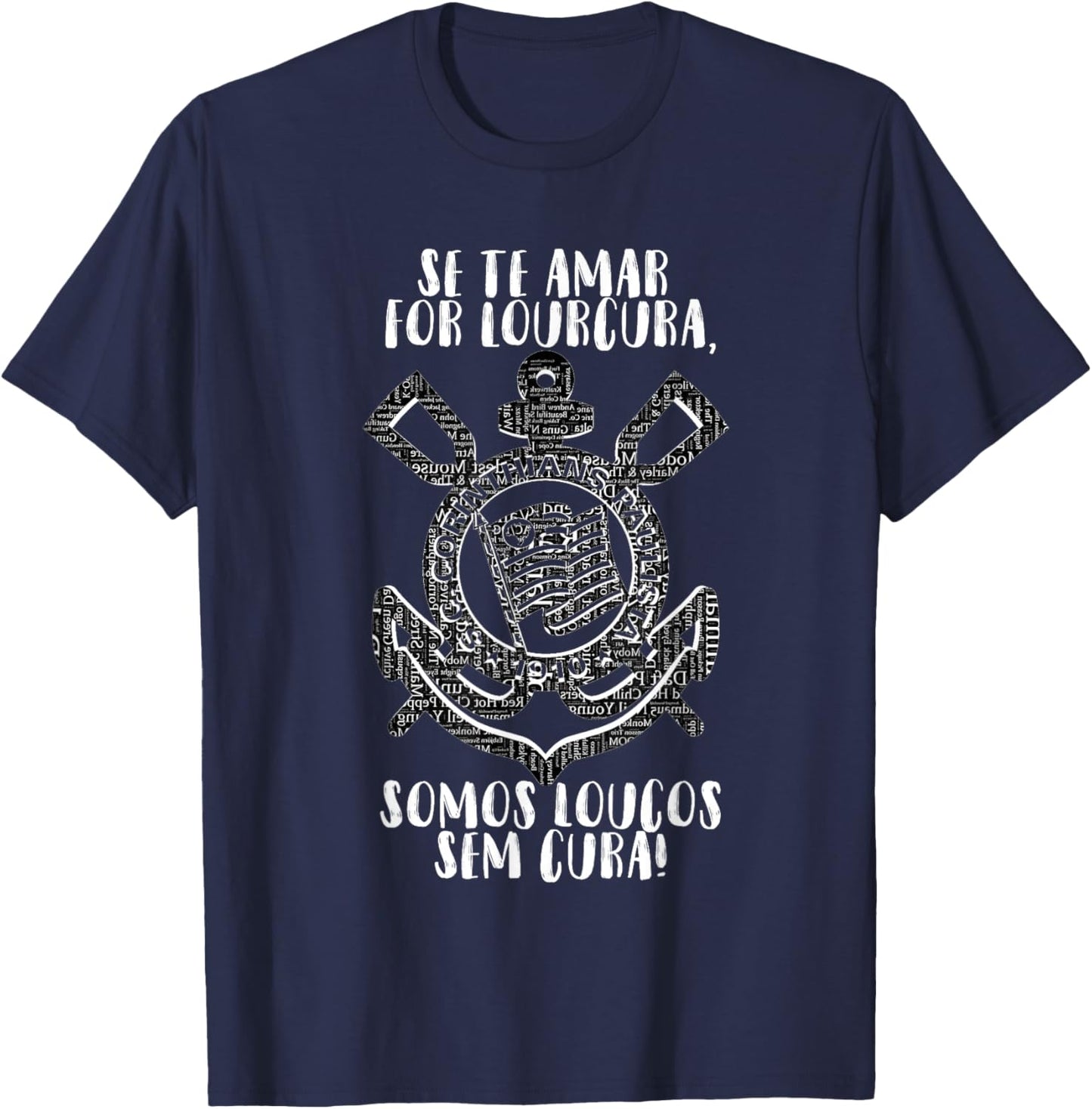 Camiseta Corinthians Somos Loucos T-Shirt - T-Shirt | Navy