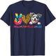 Peace Love Blue Heeler Tie Dye Dog Lover T-Shirt - T-Shirt | Navy