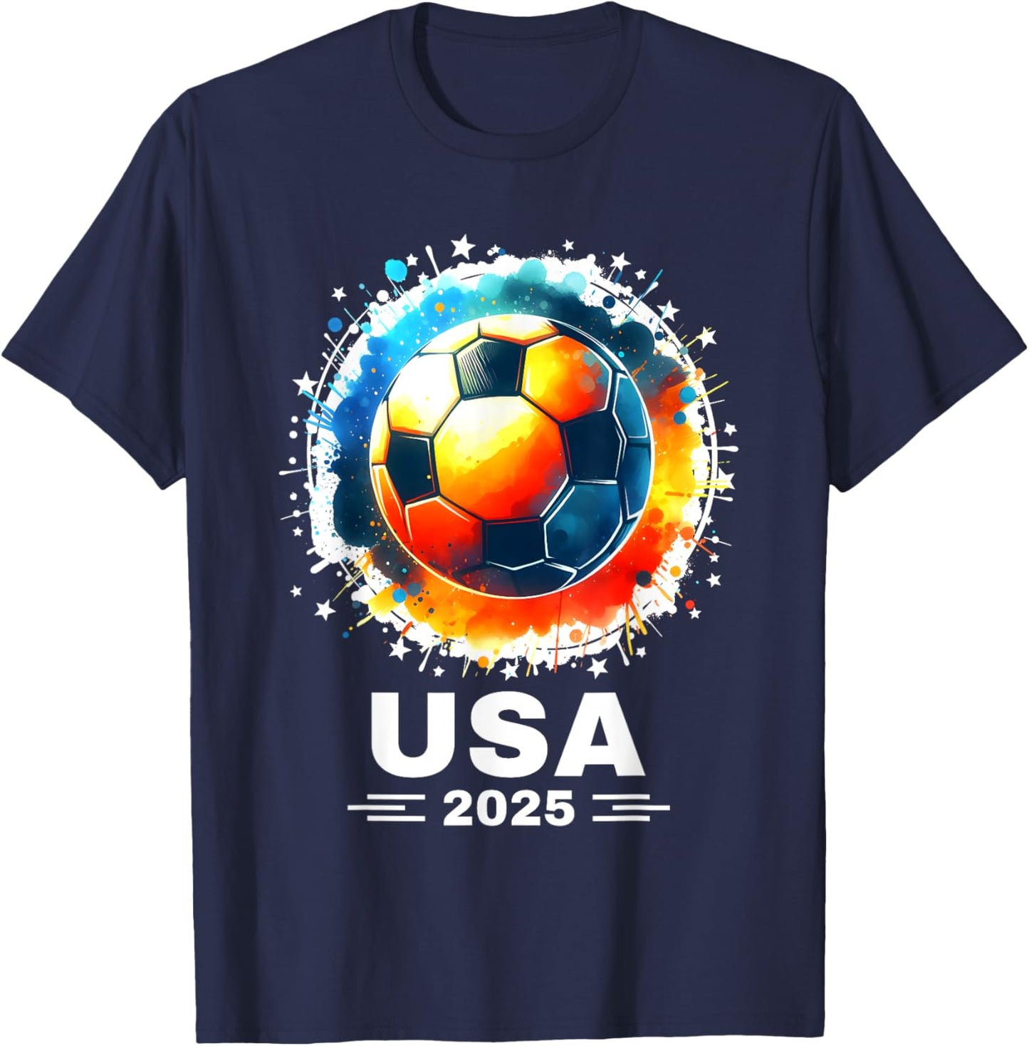 2025 Soccer Apparel Soccer 2025 Soccer T-Shirt - T-Shirt | Navy