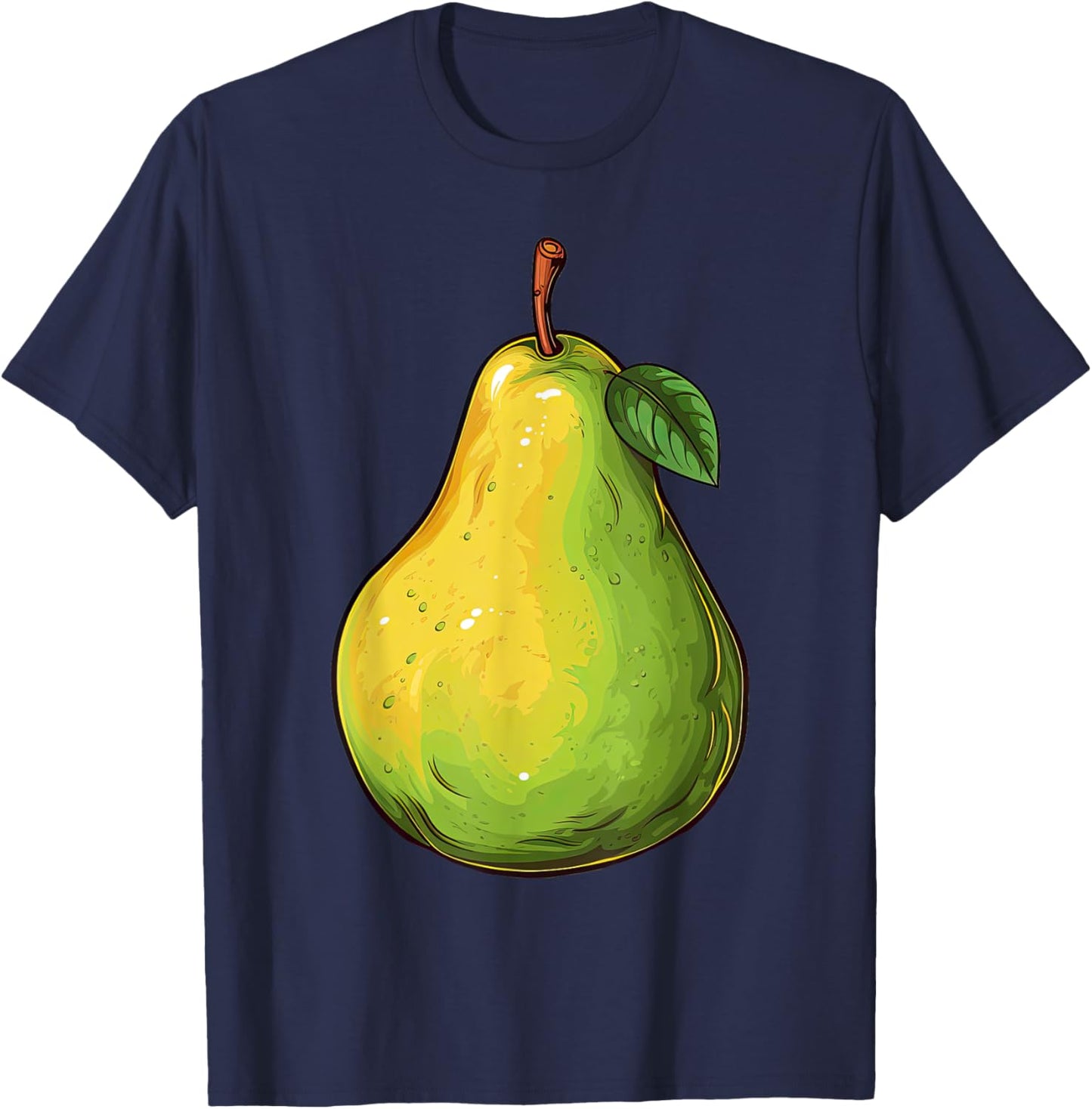 Pear Lazy Easy Funny Matching Halloween Costume T-Shirt - T-Shirt | Navy