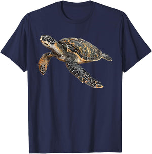 Sea Turtle Meeresschildkröten Meeresschildkröte T-Shirt - T-Shirt | Navy