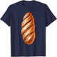 Baguette Costume Halloween Fancy Bread Cosplay Food Costume T-Shirt - T-Shirt | Navy