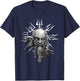 Vikings Vegvisir Odin with Hugin und Munin | Nordic Vikings T-Shirt - T-Shirt | Navy