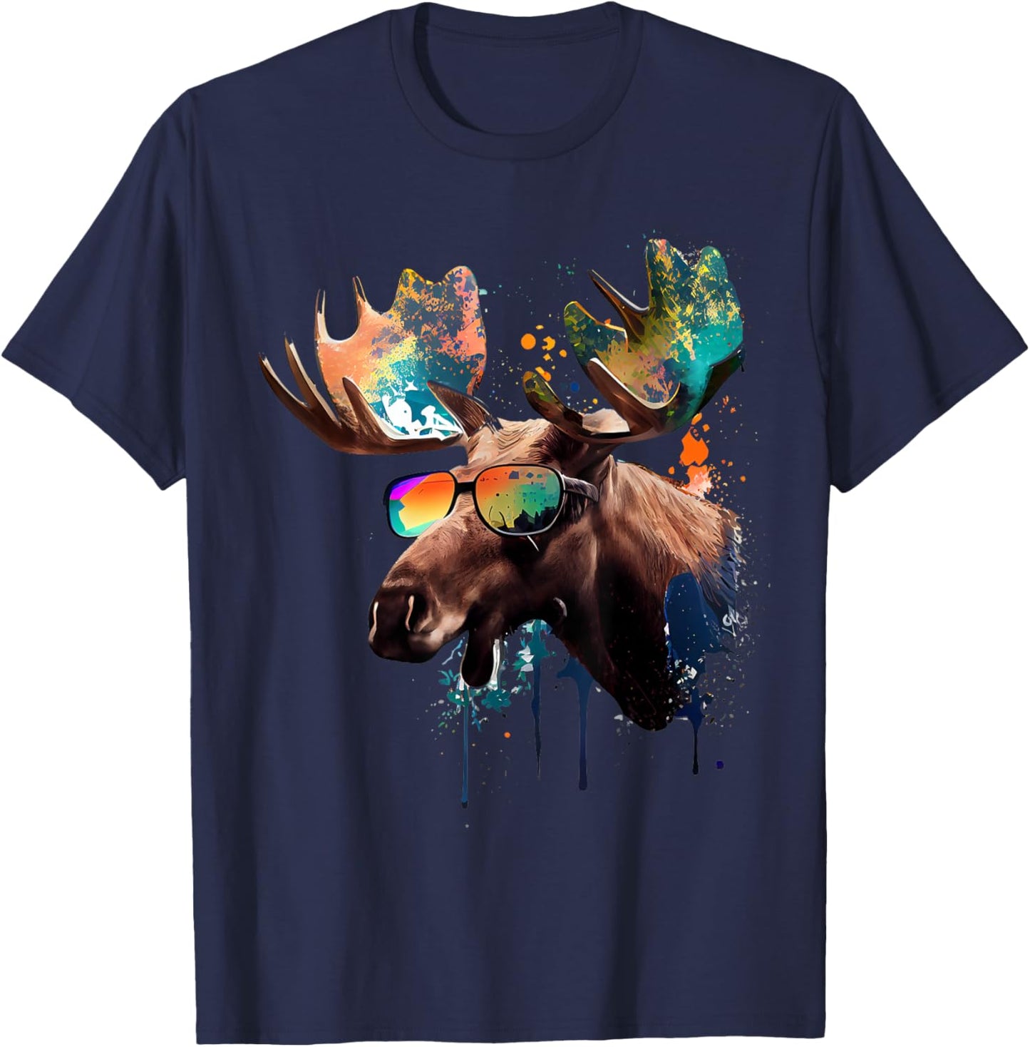 Moose T-Shirt - T-Shirt | Navy
