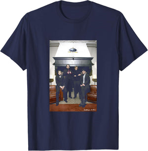 Interpol Band Portrait By George DuBose T-Shirt - T-Shirt | Navy