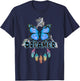 Butterfly Dream Catcher Feathers Inspirational Quotes Saying T-Shirt - T-Shirt | Navy