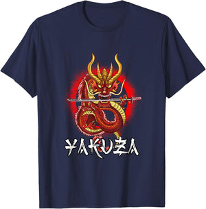 Yakuza Dragon Japanese Mafia Crime Syndicate Group Gang Gift T-Shirt - T-Shirt | Navy
