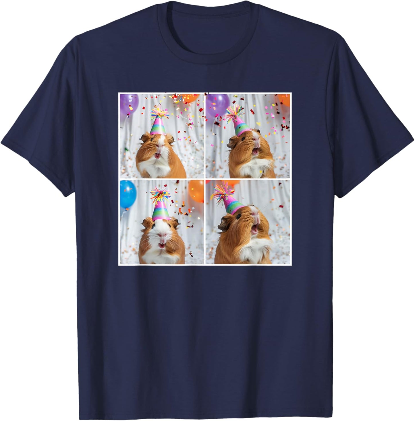 Funny Guinea Pig Face Pet Cavy Mom Guinea Pig Birthday T-Shirt - T-Shirt | Navy