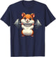 Cute Hamster Weightlifting Fitness Gym Bodybuilding T-Shirt - T-Shirt | Navy