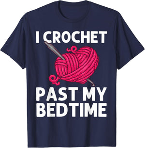 Best Crocheting Art Women Crocheter Crochet Lover T-Shirt - T-Shirt | Navy