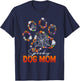 Spooky Dog Mom Cute Dog Paw Halloween T-Shirt - T-Shirt | Navy