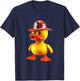 Firefighter Duck - Cute Rubber Duck Fireman T-Shirt - T-Shirt | Navy