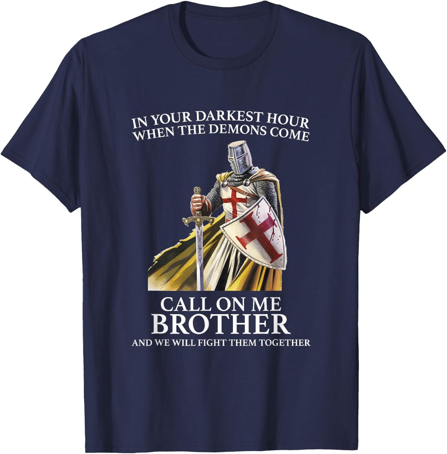 Christian Gospel and Bible Phrase for our Lord Jesus T-Shirt - T-Shirt | Navy