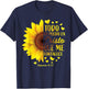 Christian Spanish Gift Women Religious Bible Verse Sunflower T-Shirt - T-Shirt | Navy
