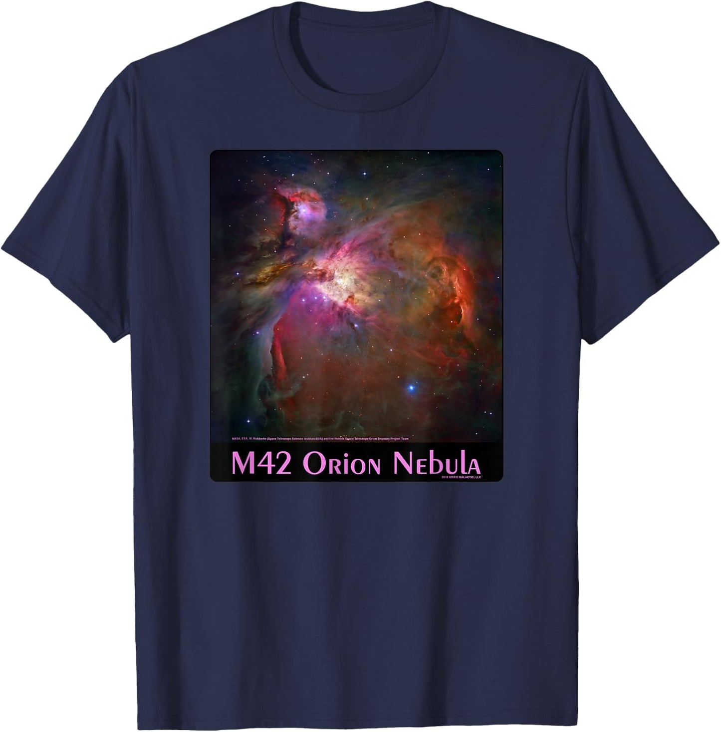 M42 The Orion Nebula Astronomy Shirt T-Shirt - T-Shirt | Navy