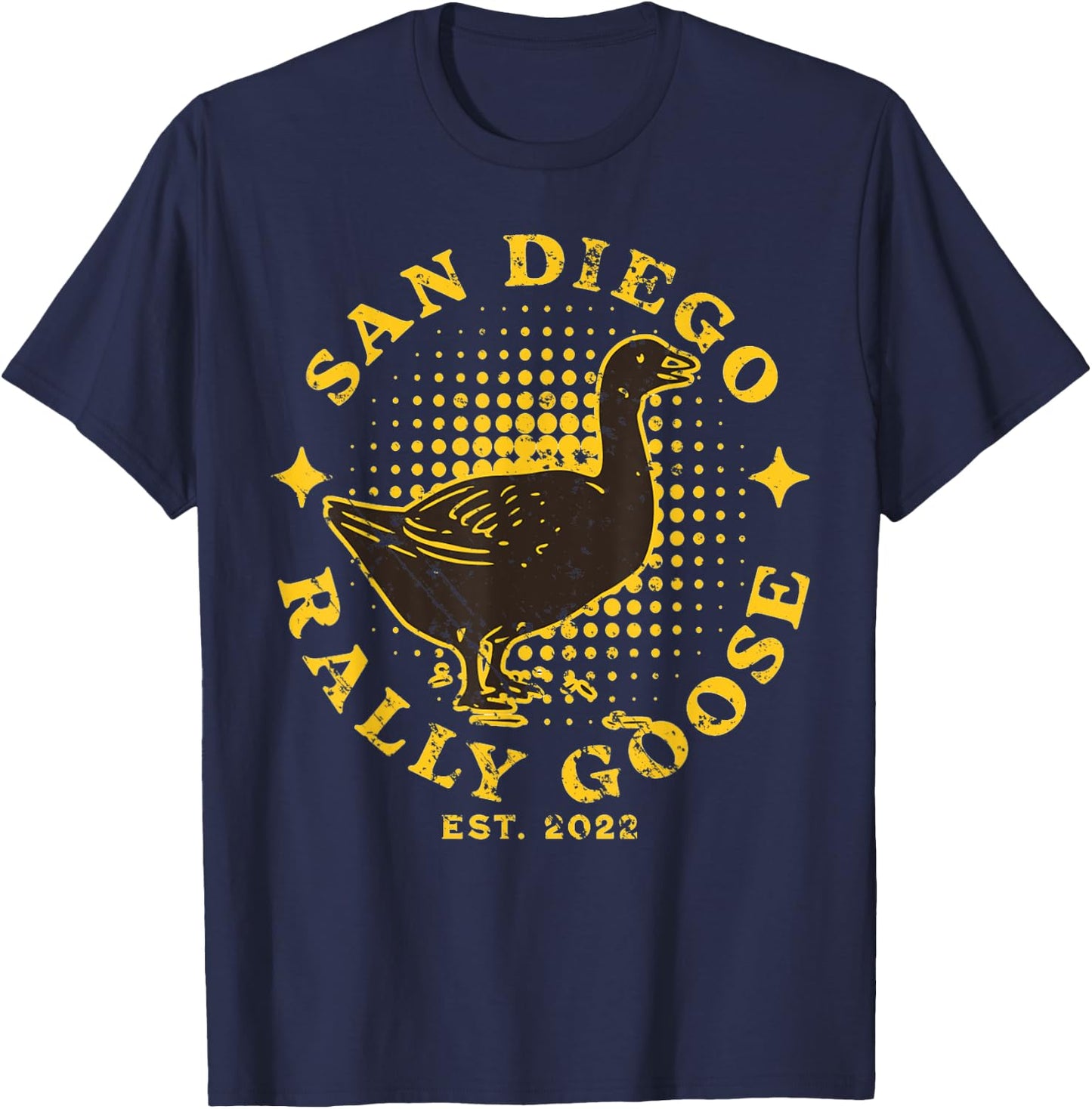 San Diego California Rally Goose Est. 2022 Funny Souvenir T-Shirt - T-Shirt | Navy