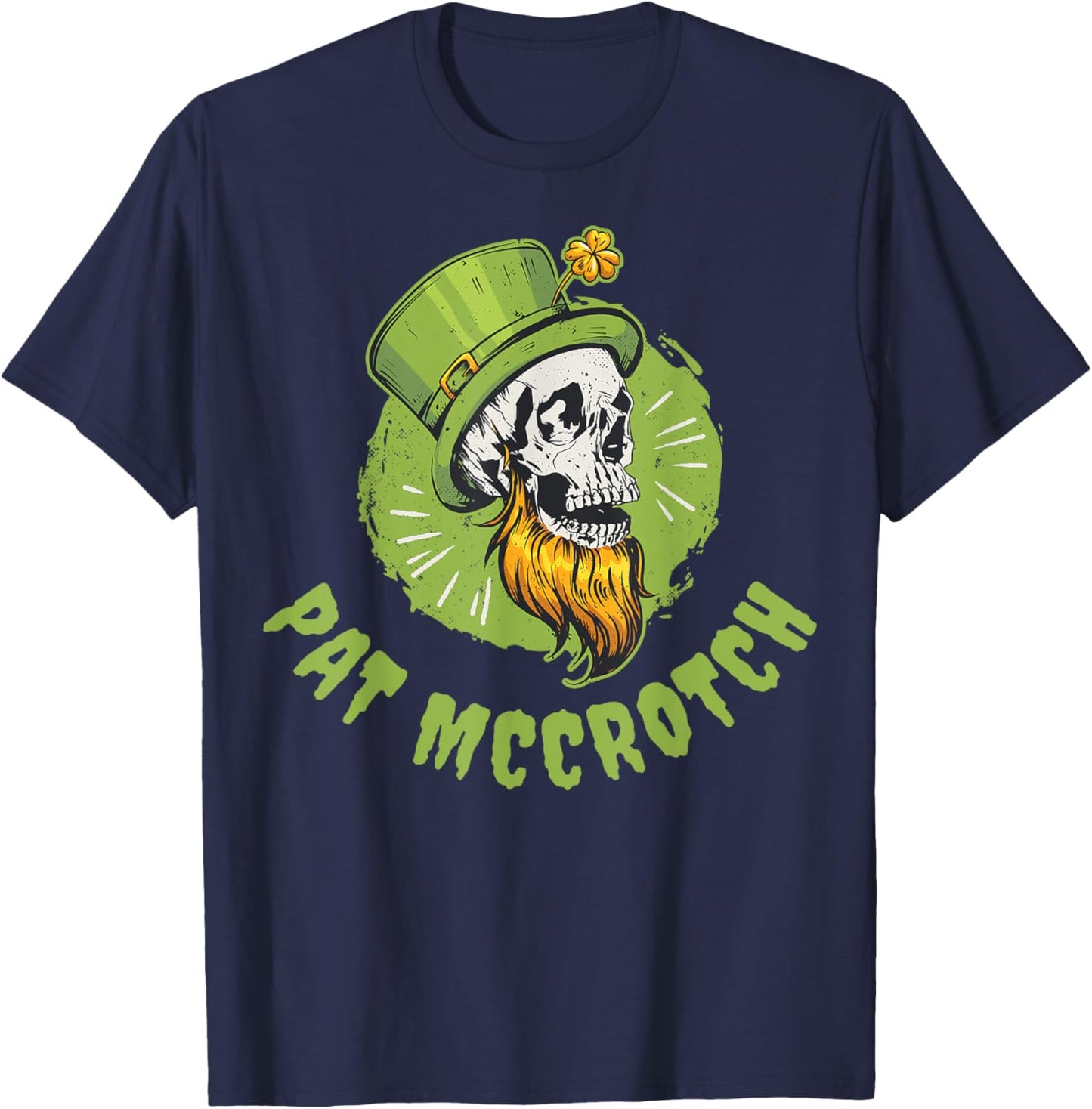 Pat McCrotch Black - Men's -Adults Classic Fit Short Sleeve T-Shirt - T-Shirt | Navy