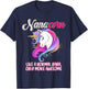 Nanacorn Happy Mother's Day Unicorn Lover Proud Nana T-Shirt - T-Shirt | Navy