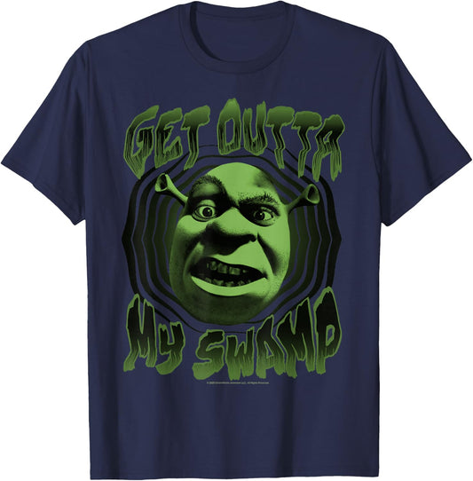 Shrek Get Outta My Swamp T-Shirt - T-Shirt | Navy